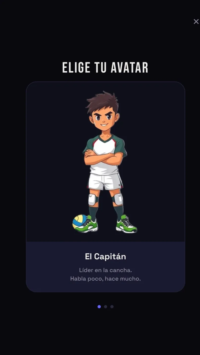 KLUIE avatar selection screen